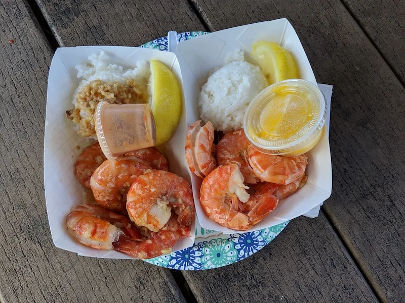 Giovannis shrimp truck in north shore hawaii