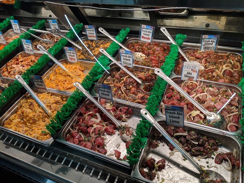 Tamuras Fine Wines fresh Poke Selection