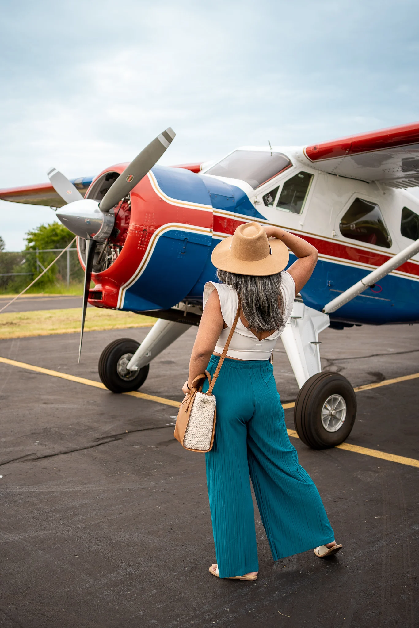 The Sak Paloma Satchel Jane pants Peili Shop Fedora Hat ONA ruffle Crop Top