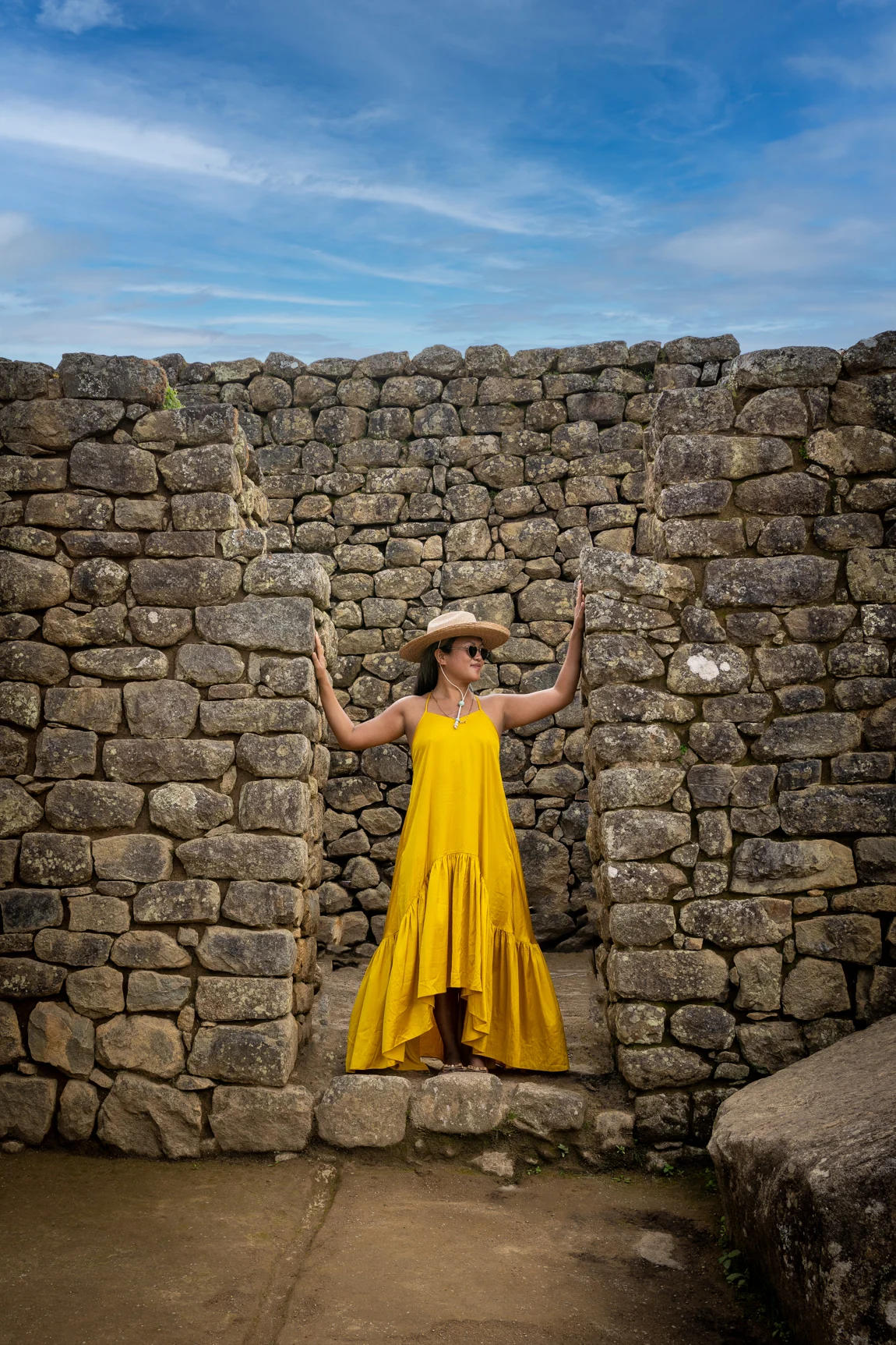 Peru Machu Picchu Ella Dress Sunshine Yellow