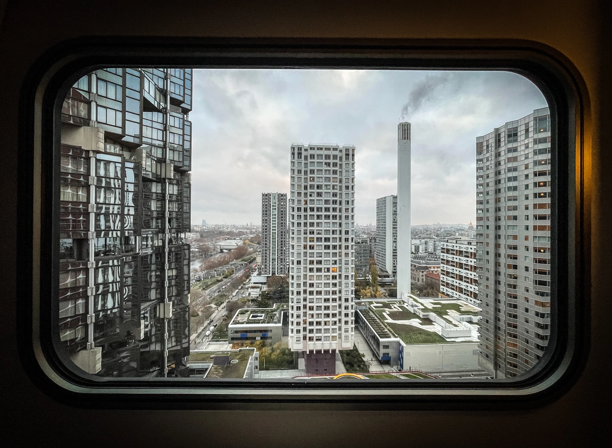 View from Novotel Hotel in Paris