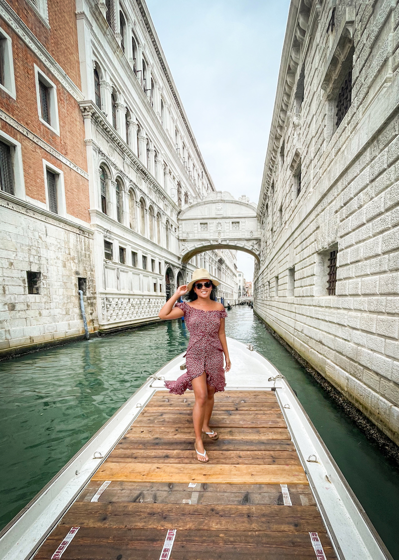 Bridge of Sighs in Venice, Italy