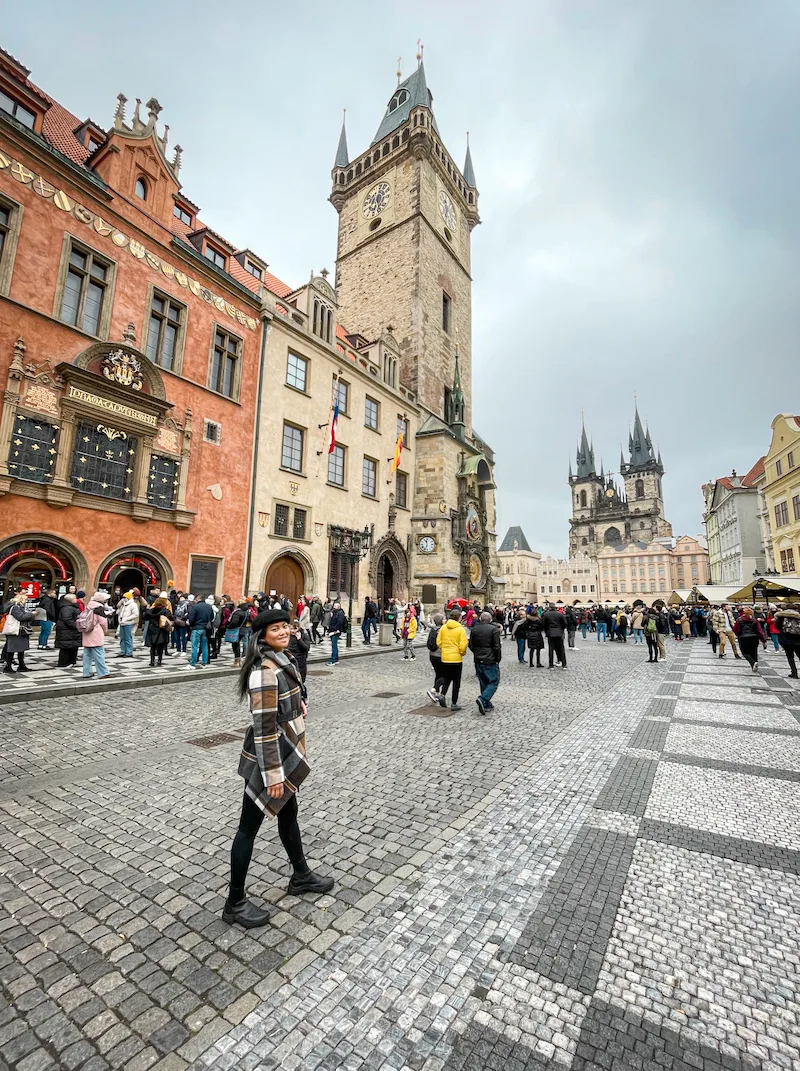 Old Town Square Prague Czech Republic 2021 Schimiggy looking back