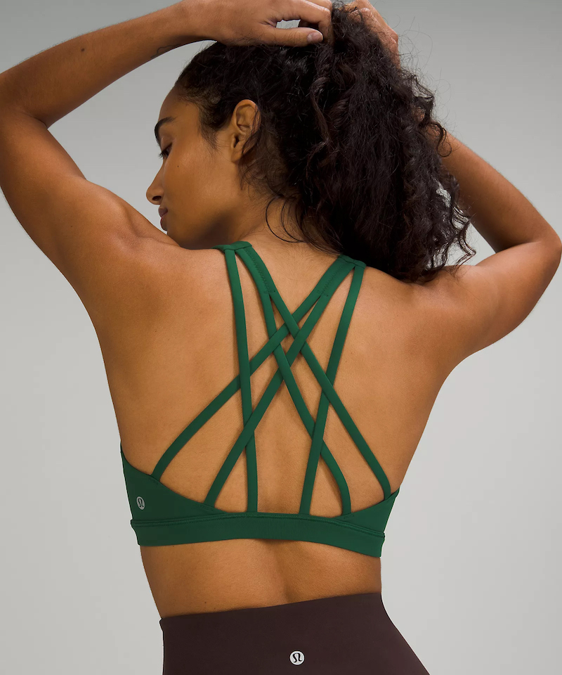 lululemon Free to Be Serene bra in Everglade Green