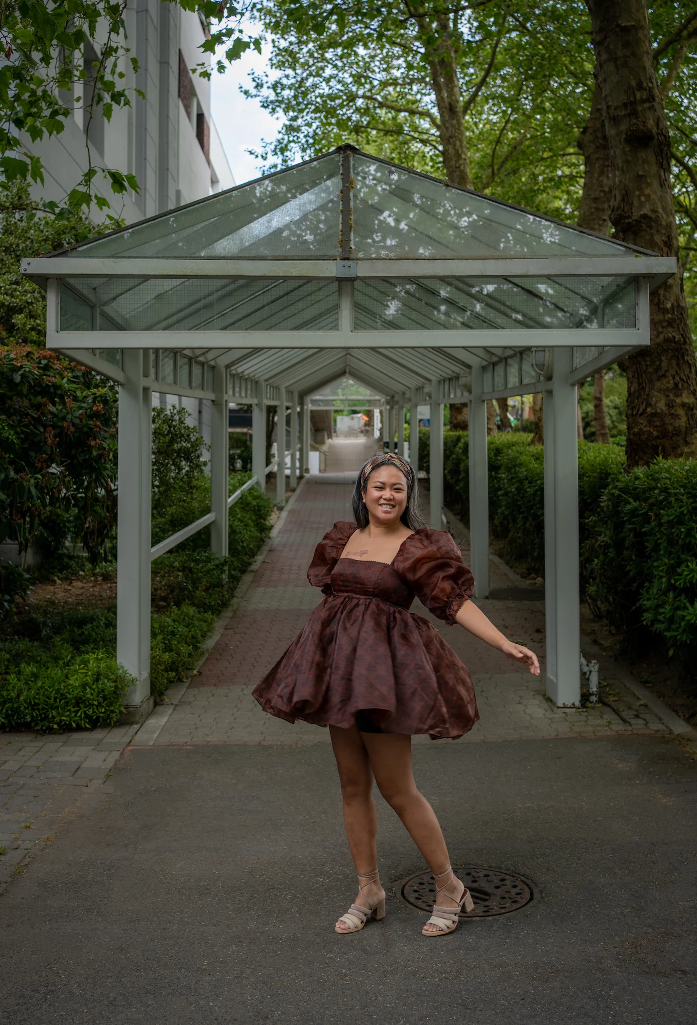 Selkie Chocolate Lace Puff Dress Seattle Center