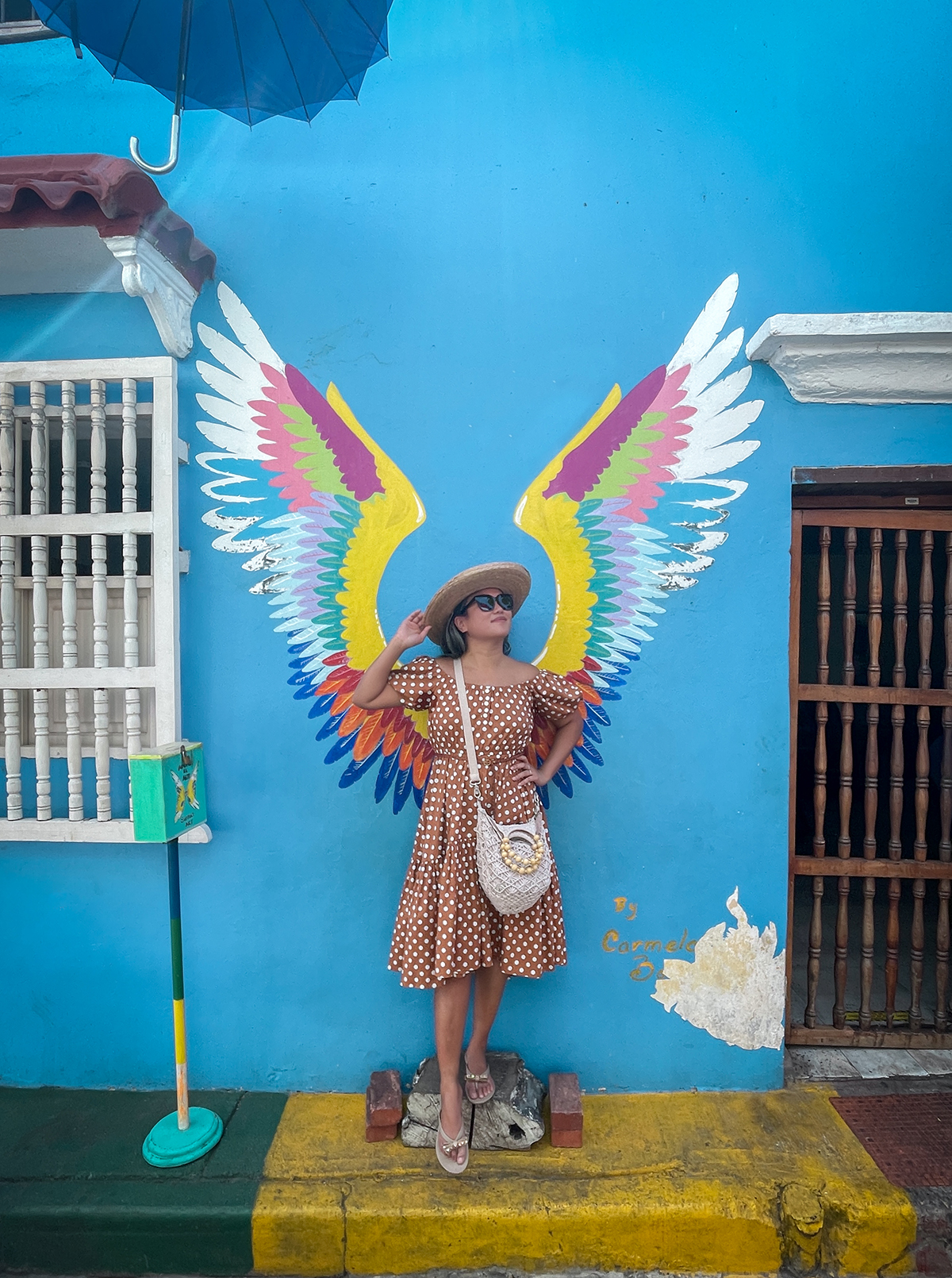 Getsemani gives you wings wall art cartagena colombia