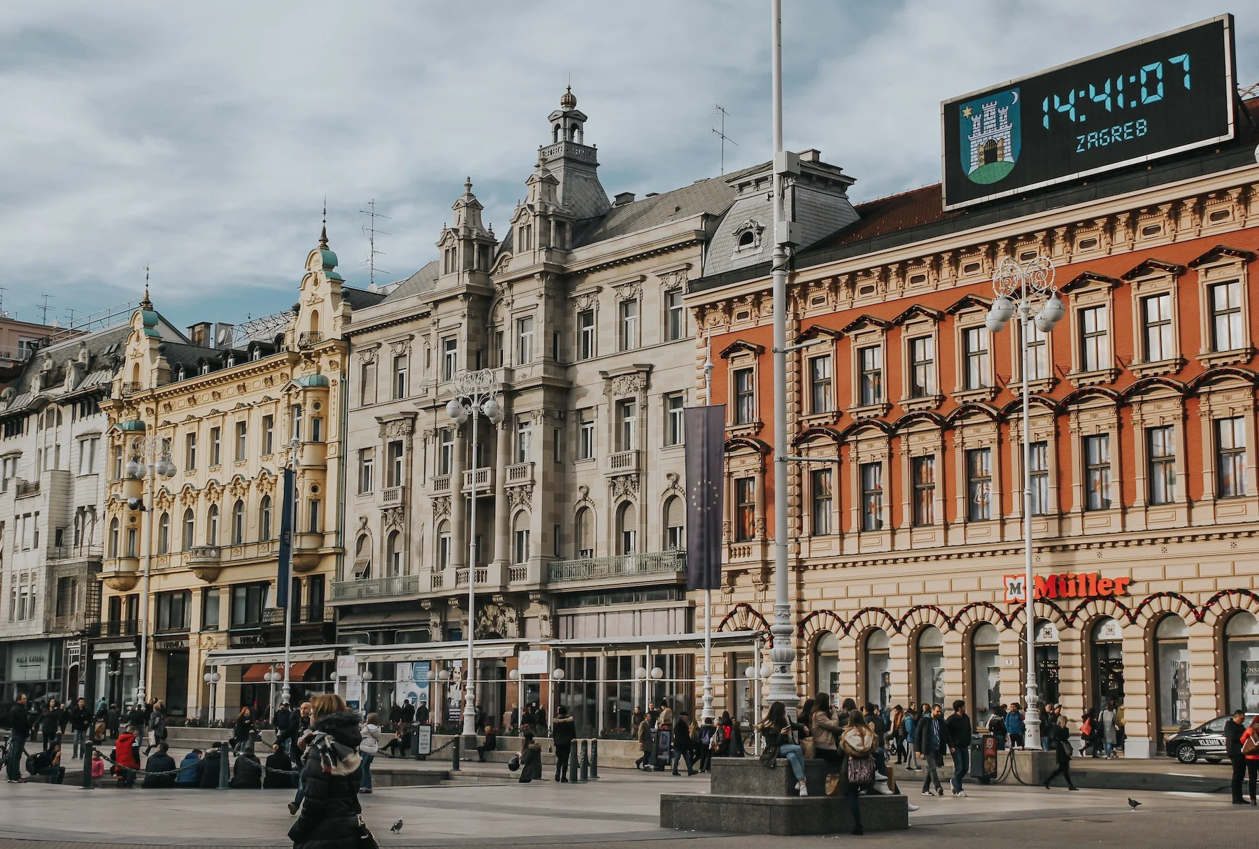 Jelacic Square zagreb croatia