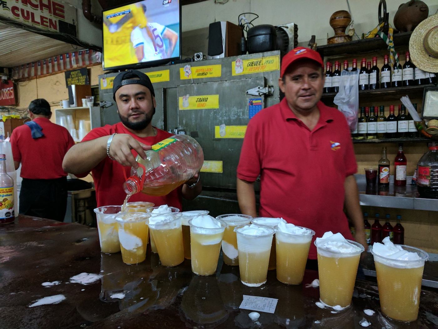 Terremotos cocktail from La Piojera the Flea in Santiago Chile