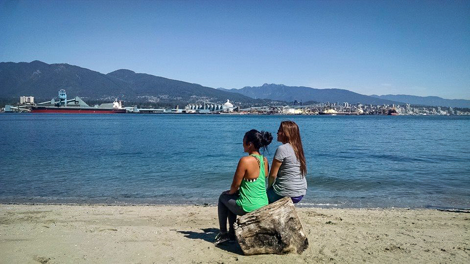 Alex Tran and Julia Tran at Stanley Park in Vancouver BC