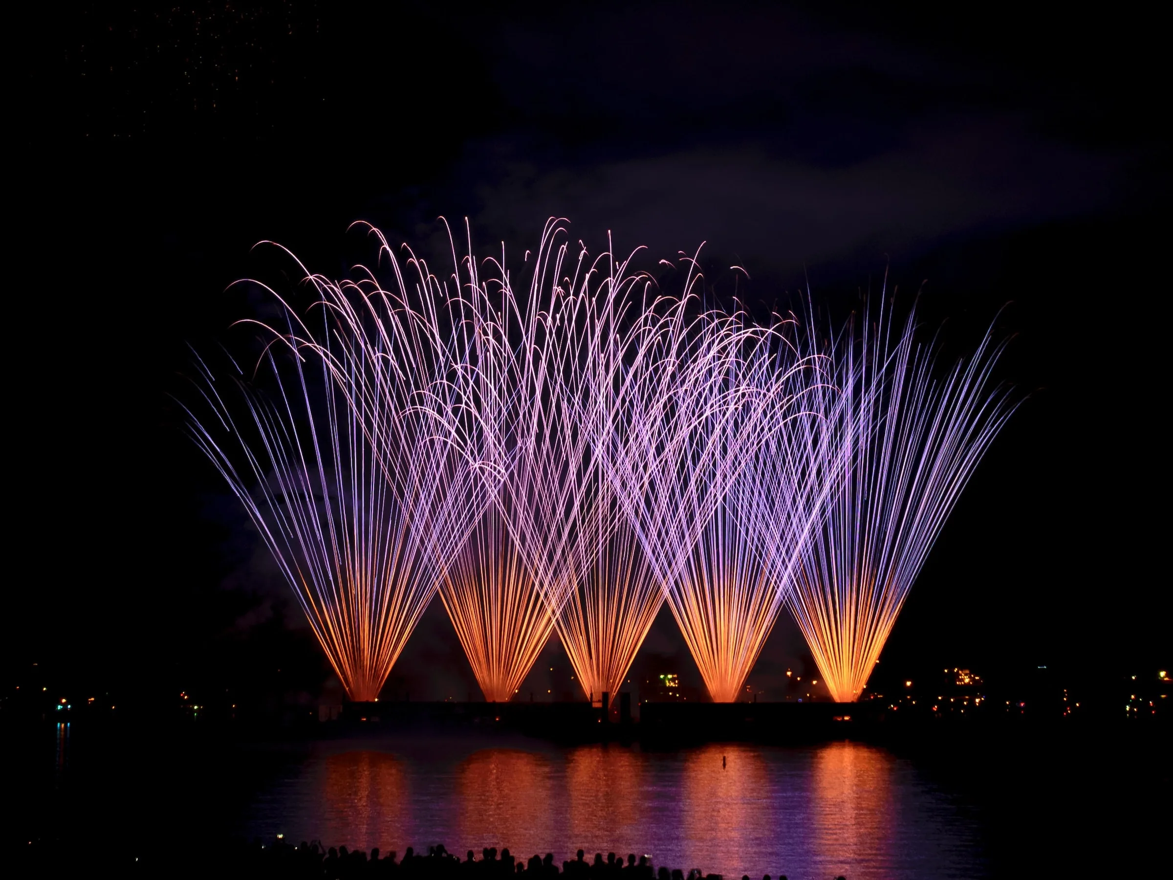 English Bay Fireworks Vancouver Canada