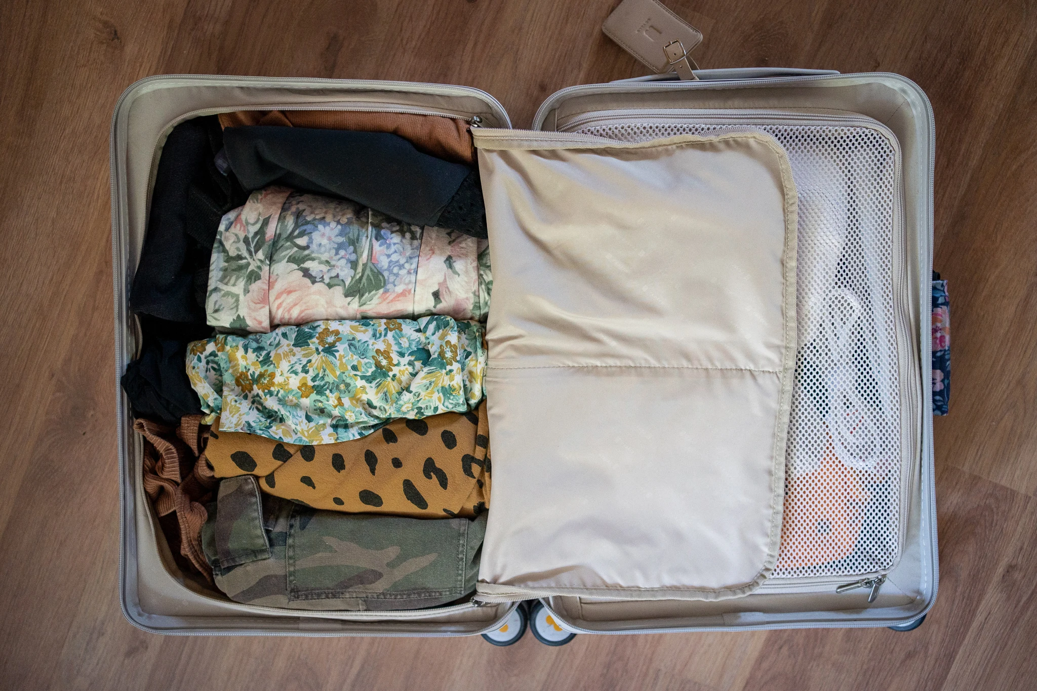 Level8 Carry On Suitcase Inside Marie Kondo Packing