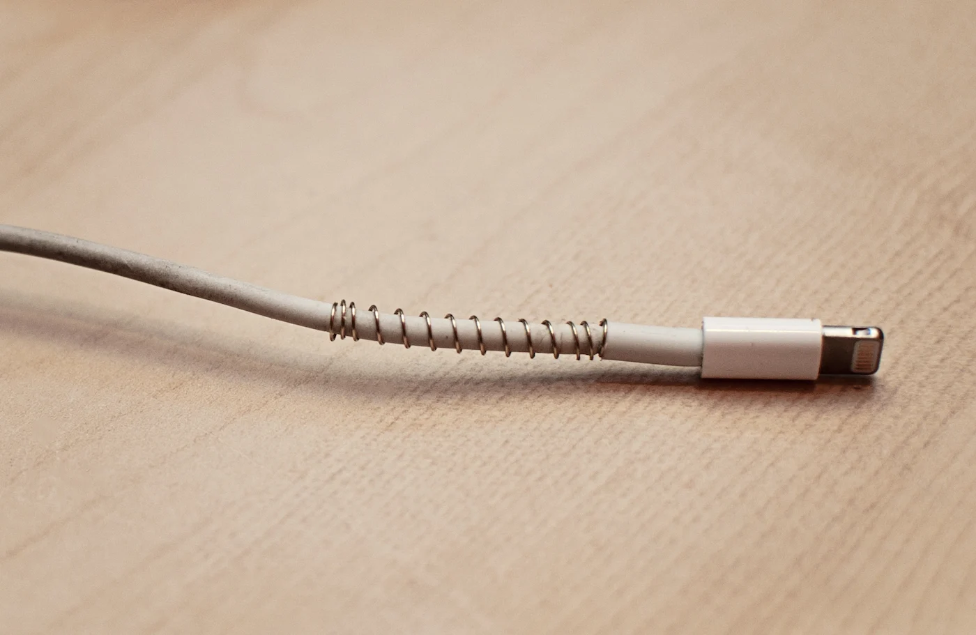 use pen spring on cord to prevent damage and breakage