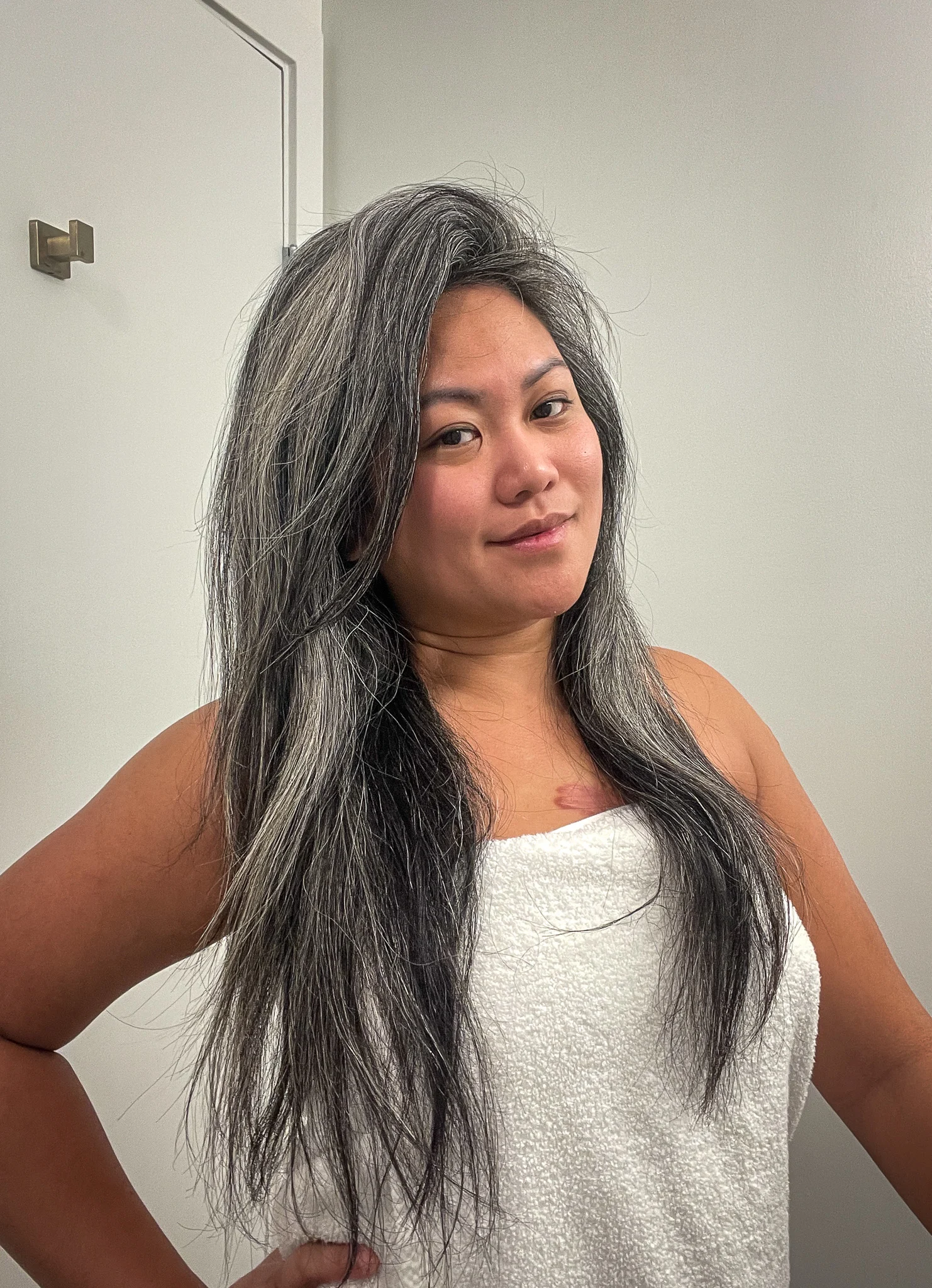 Alex Tran Schimiggy Gray Hair transition