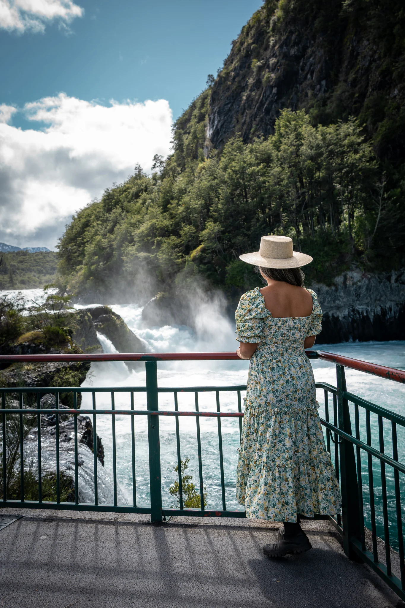 Lait Collection Anabel Smocked Dress ASN Hat Straw Cordoba ATP Atelier Catalania Boots Saltos Petrohue Chile