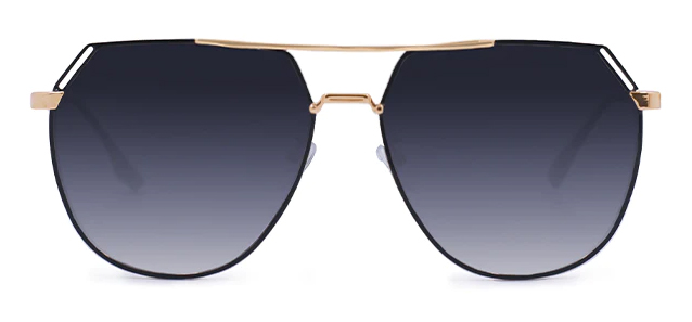 Top Foxx Farrah Aviator Sunglasses Midnight