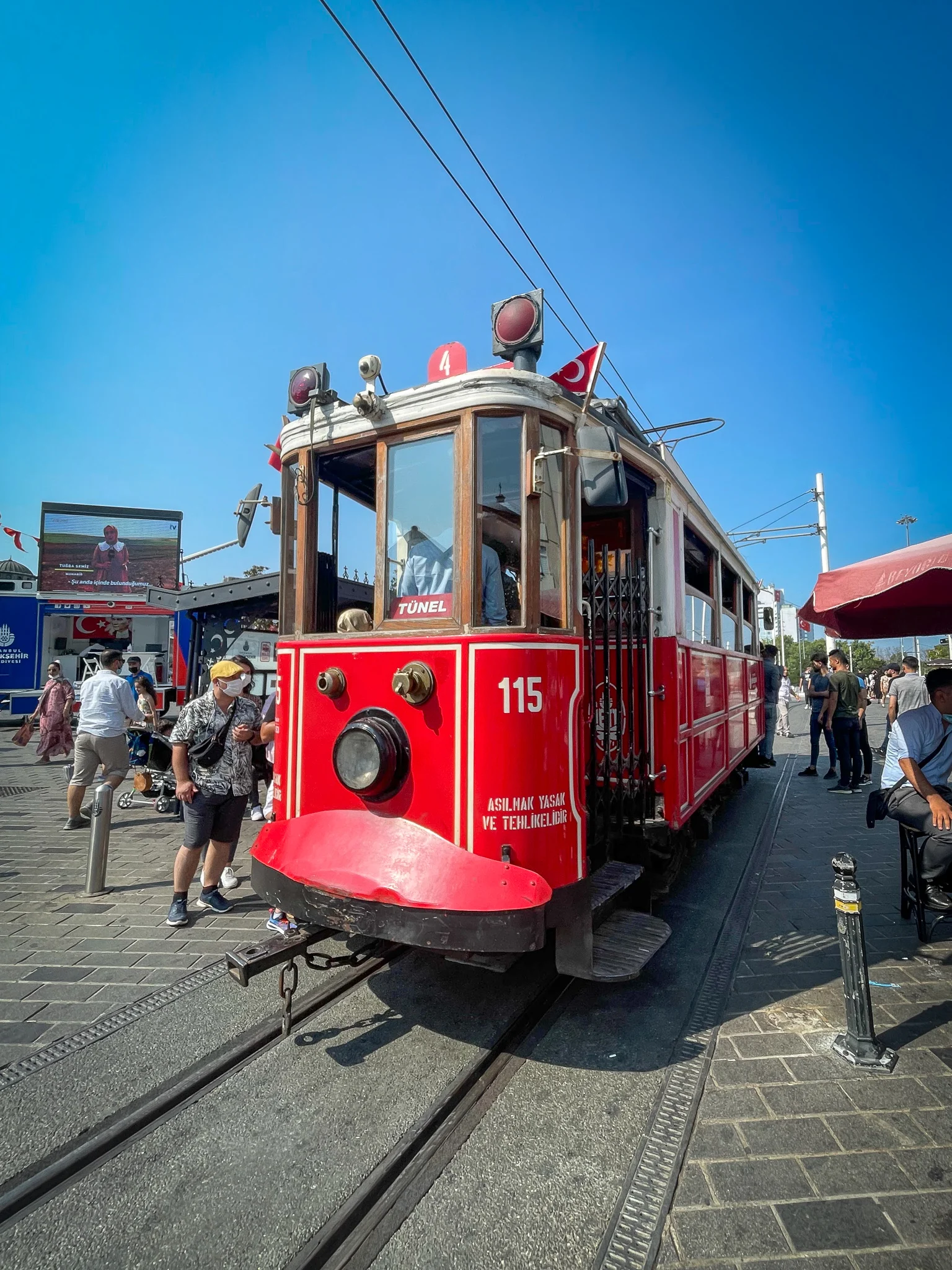 Taksim trolley Caddesi tram istanbul turkey