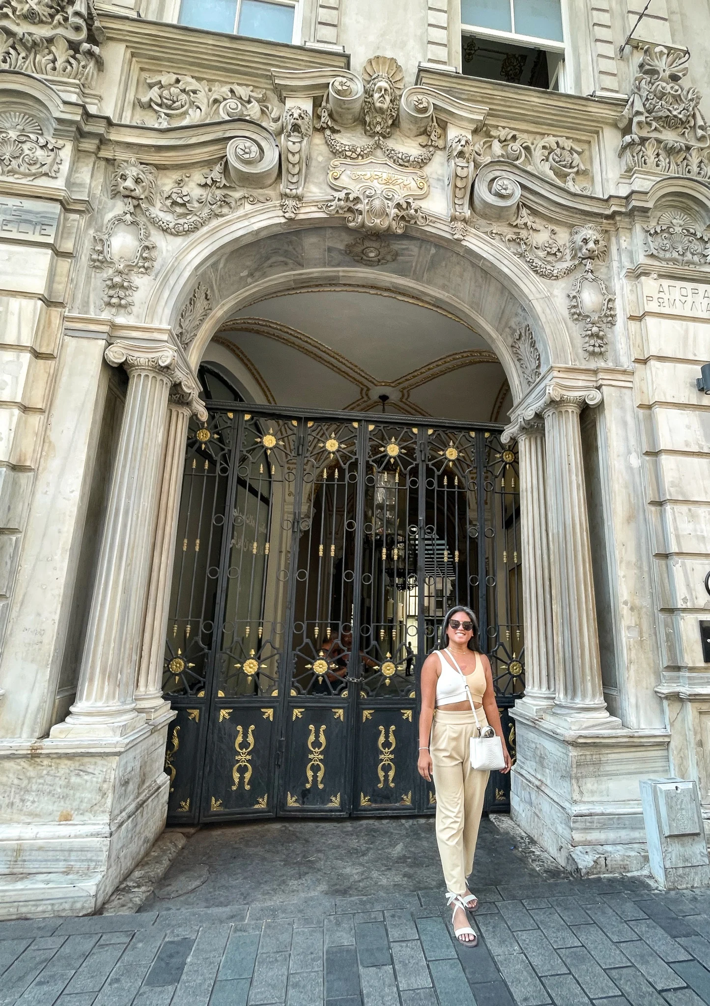 beautiful doorways on Taksim street in Istanbul Turkey