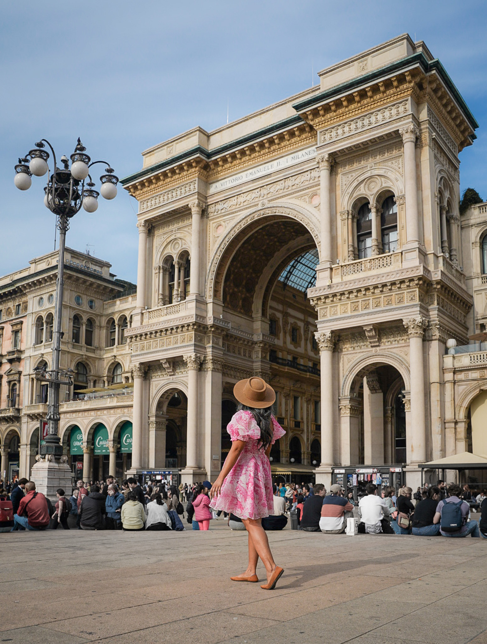 Galleria Vittorio Emanuele II Mall Milan Italy Selkie Gigi Pip Hat