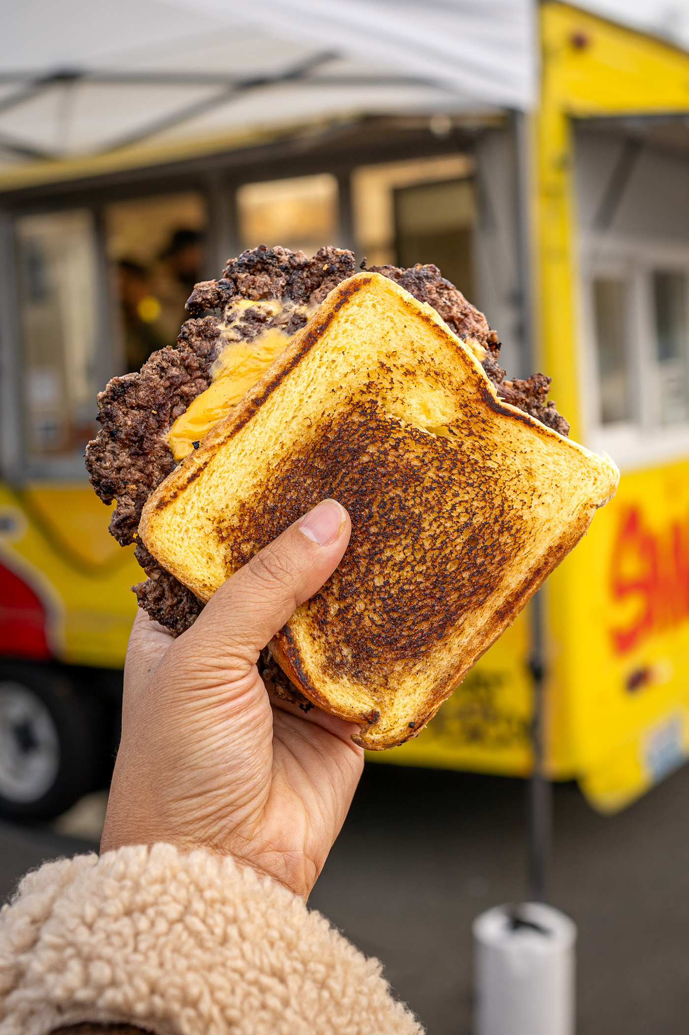 The Chester patty melt from Smash That Burger Seattle