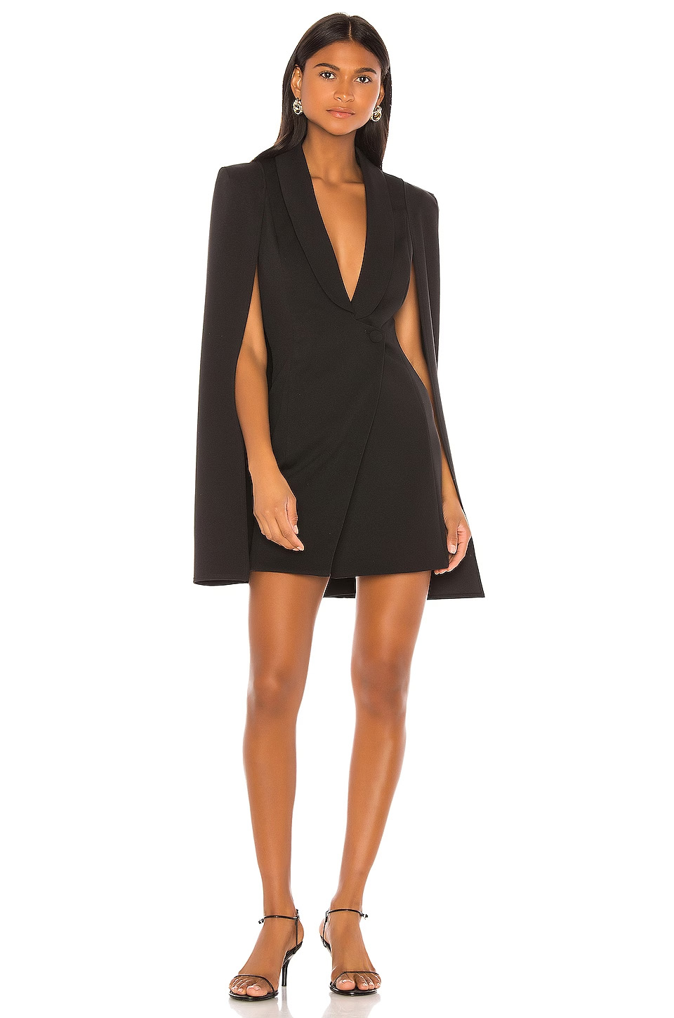 katie May Blazer Boss Lady Mini Cape Dress