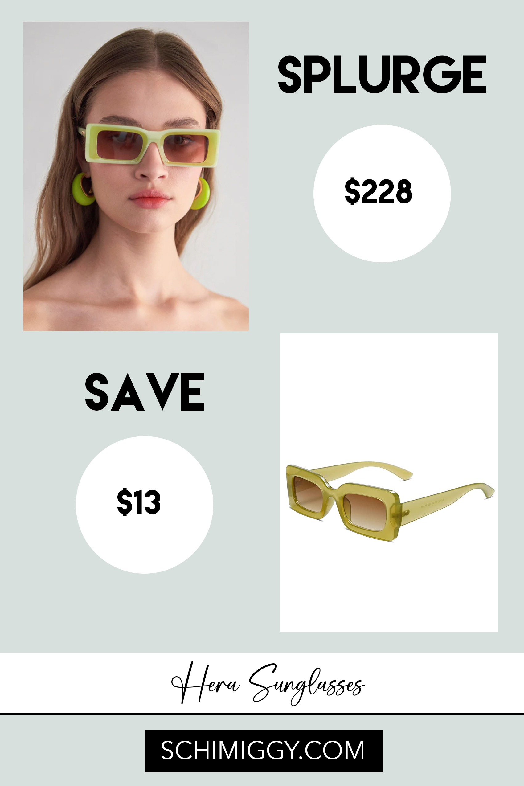 Cult Gaia Hera Sunglasses Dupe