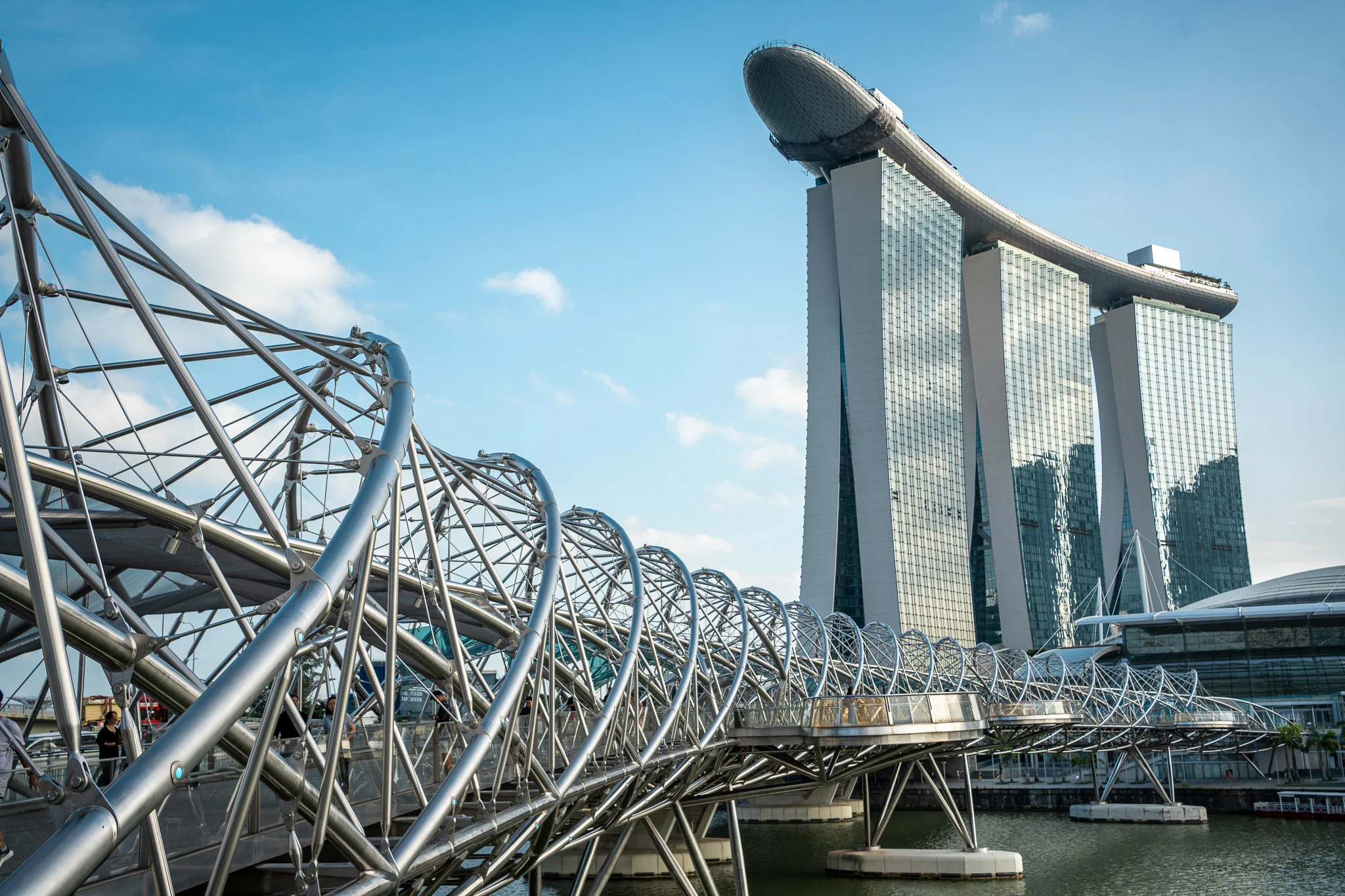 Helix Bridge Marina Bay Sands hotel and casino Singapore