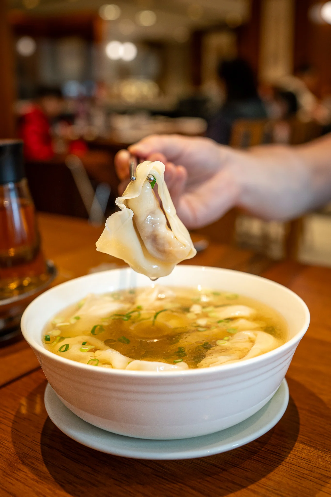 wonton soup from the original din tai fung in taipei taiwan