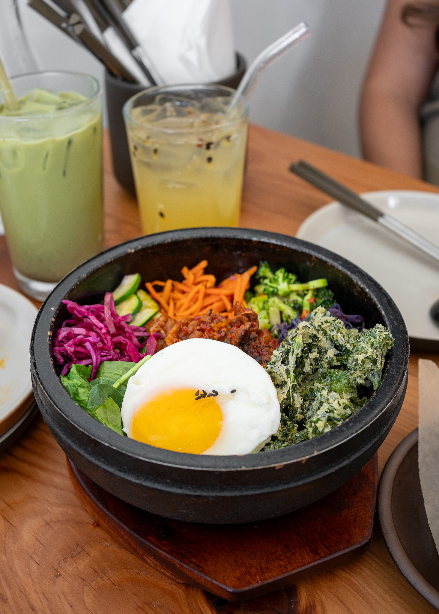 Bibimbap korean stone pot rice bowl Made in House Seattle WA