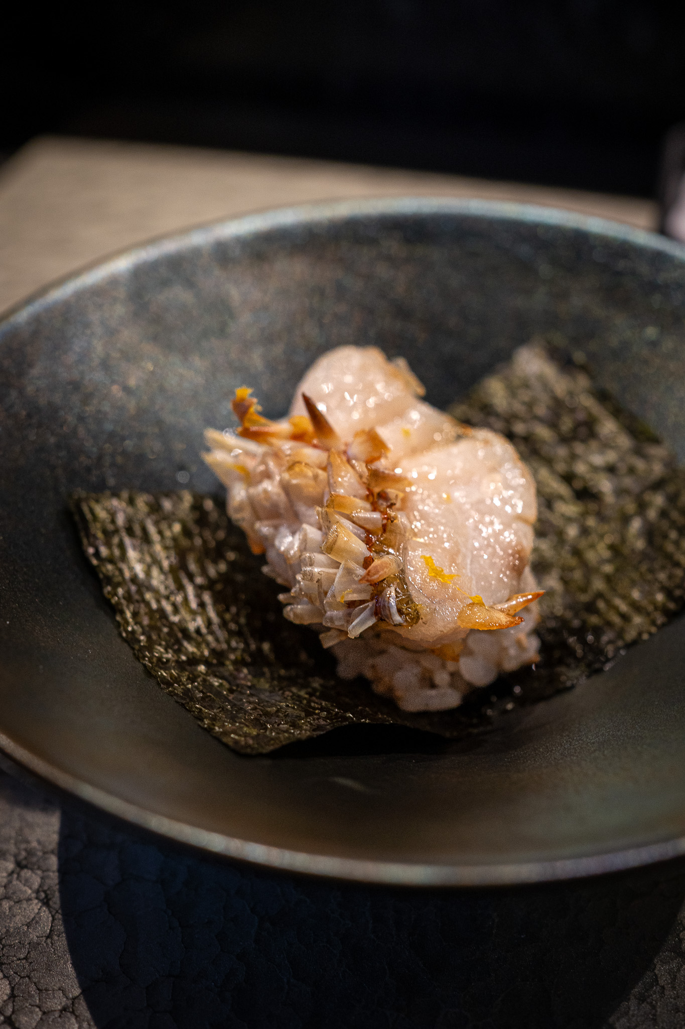 Shiros Sushi Omakase Amadai tail fish