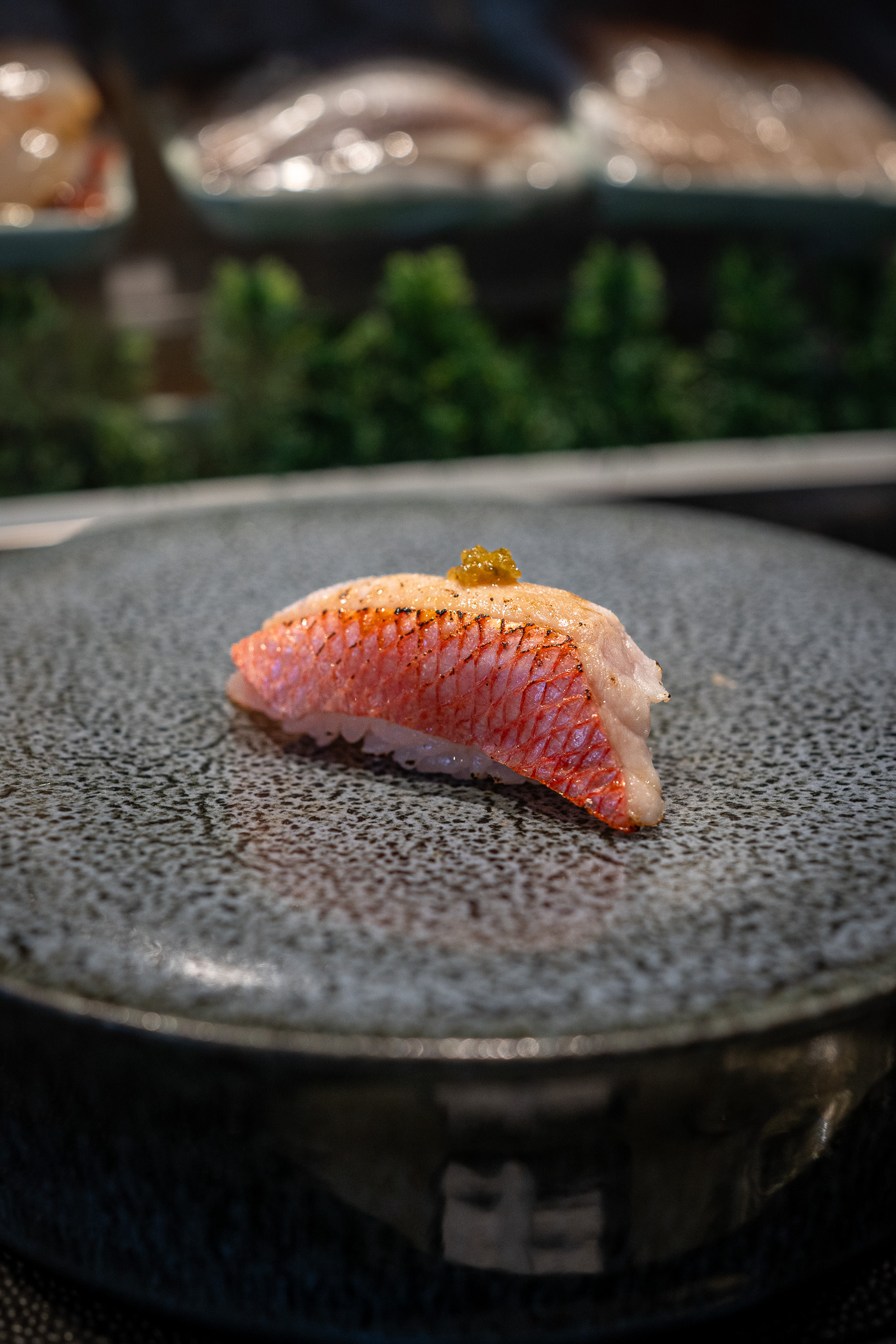 Shiros Sushi Omakase Golden Eye Snapper Kinmedai