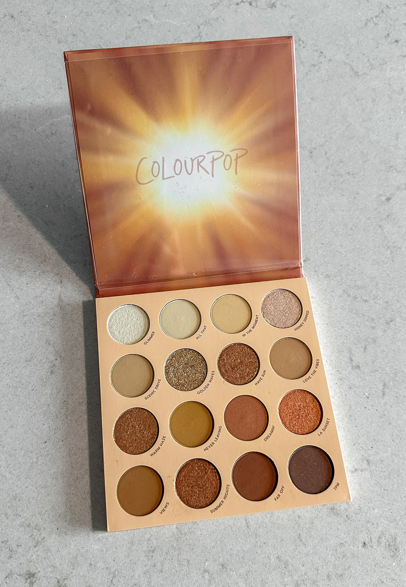 ColourPop Golden Hour Palette review schimiggy