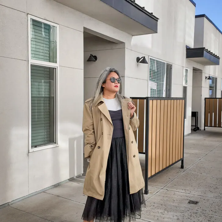 how to style a Trench Coat and Dress