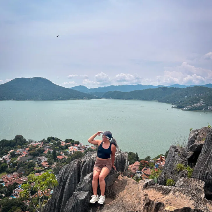 Mirador la Pena Valle de Bravo Mexico view from the top