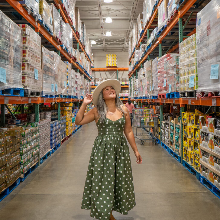 costco photoshoot down aisle green en saison dress sak sandals