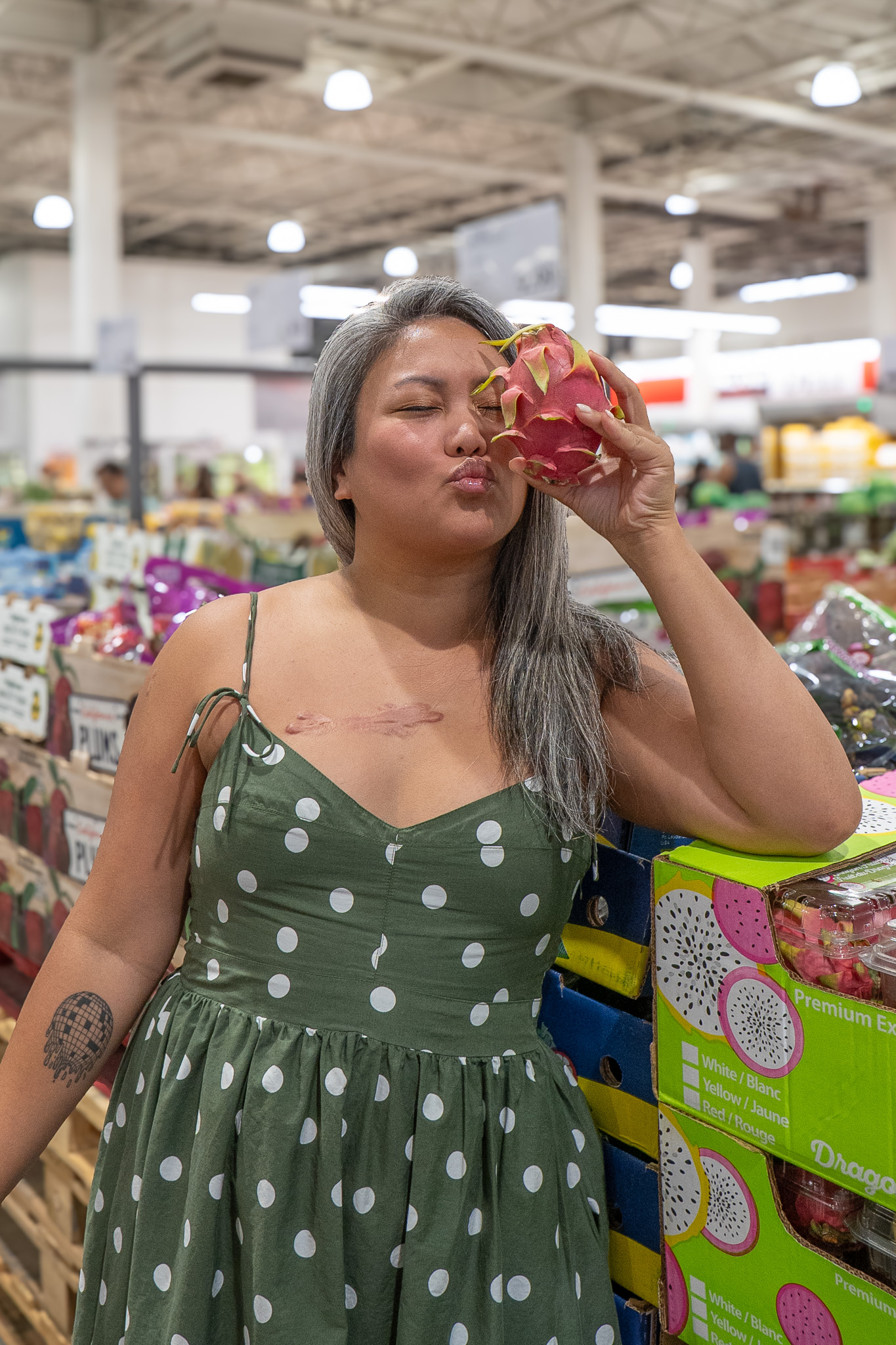 dragonfruit season at costco photoshoot