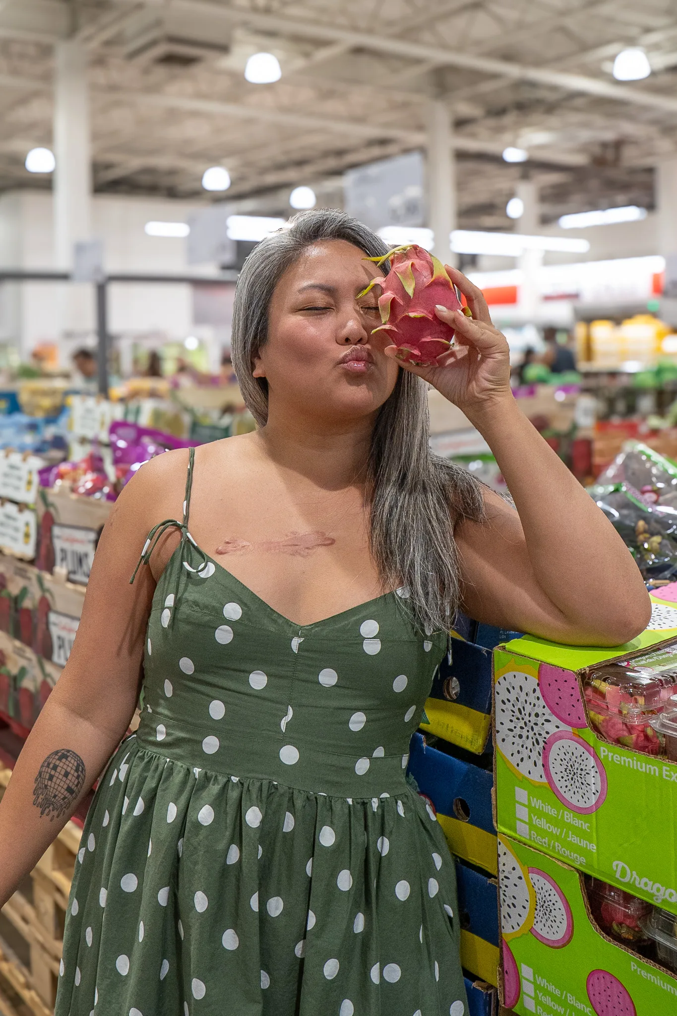 dragonfruit season at costco photoshoot