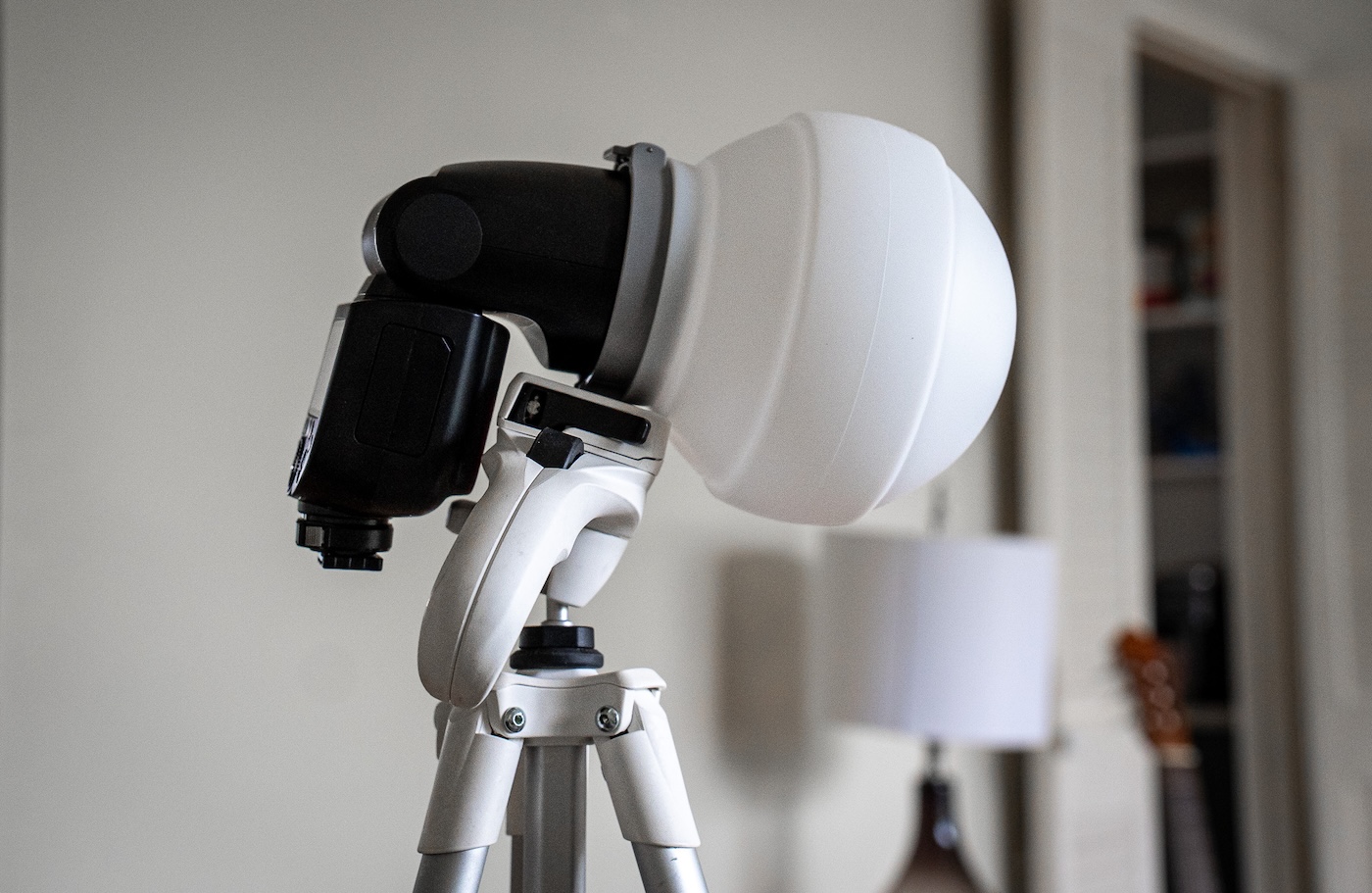 Godox speedlight light set up with ulanzi softbox dome diffuser