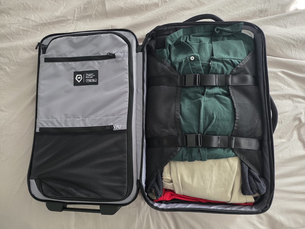 WANDRD Transit Carry On inside