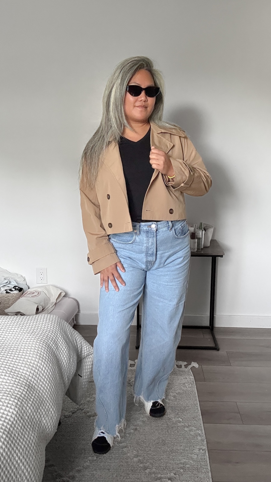 Trench Outfit The Office of Us Sneakers Review